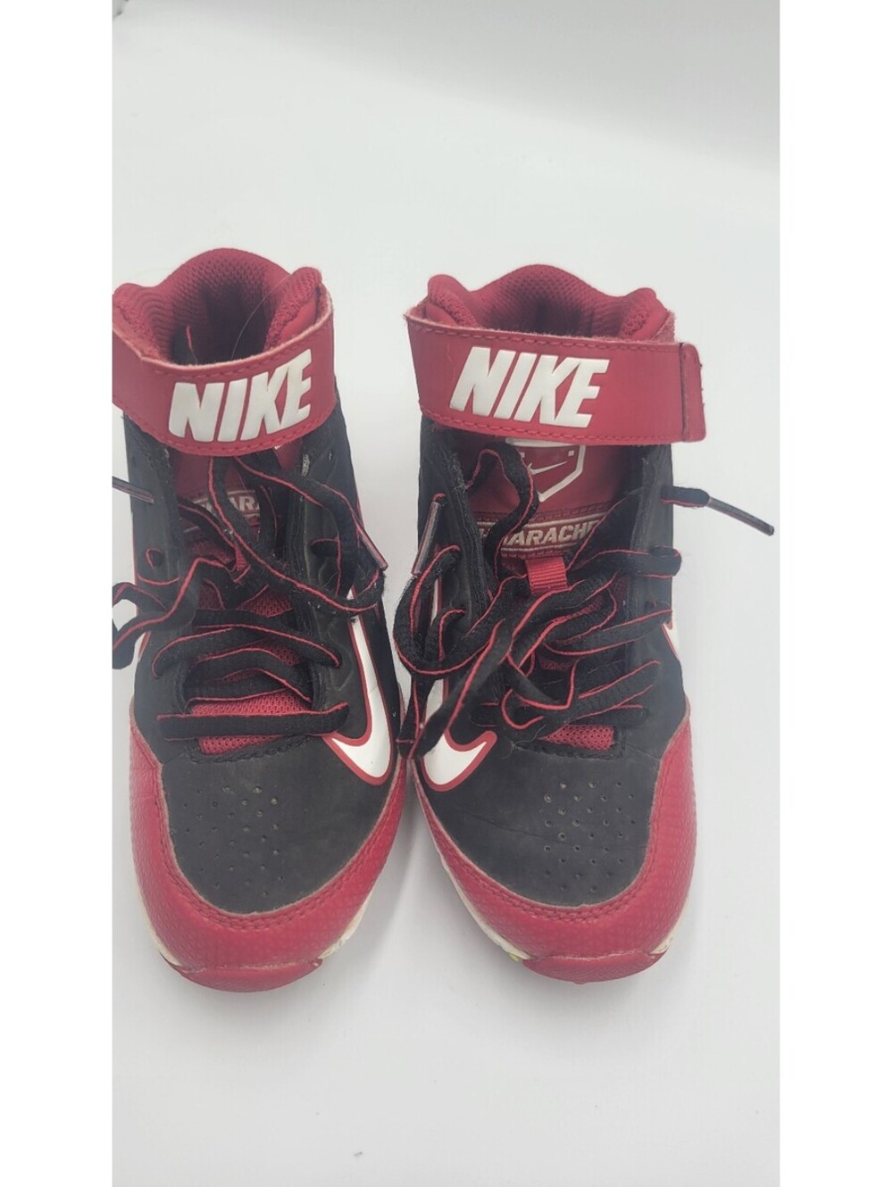 Nike Huarache red black cleats